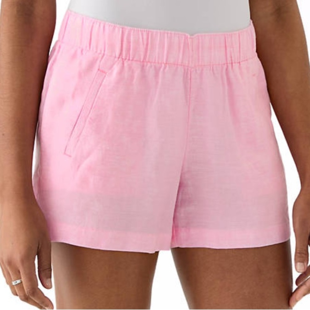 Lilly Pulitzer Pink High Waist linen pocket Shorts